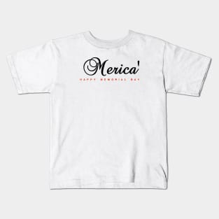 Merica' Black and Red Kids T-Shirt